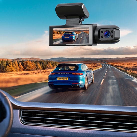 dashcam voiture volant route
