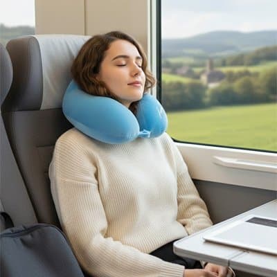 oreiller-de-voyage-fille-dorme