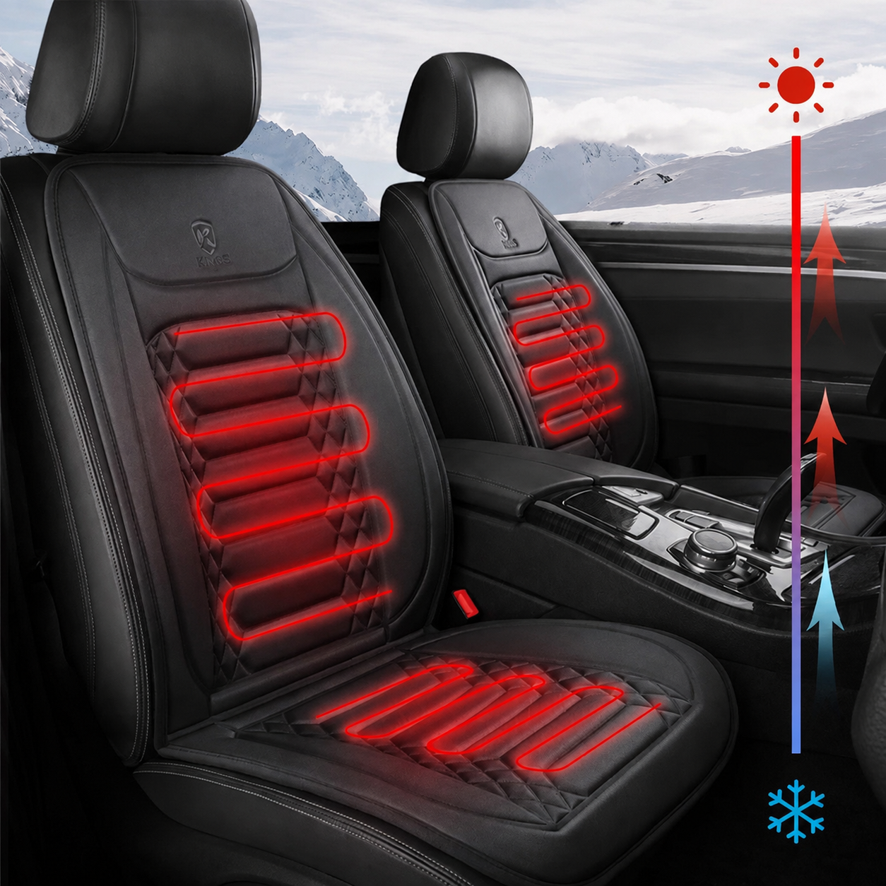 Coussin chauffant universel pour siege de voiture - HotSeat™