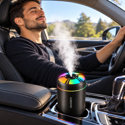 Humidificateur air dans une voiture ensoleillée