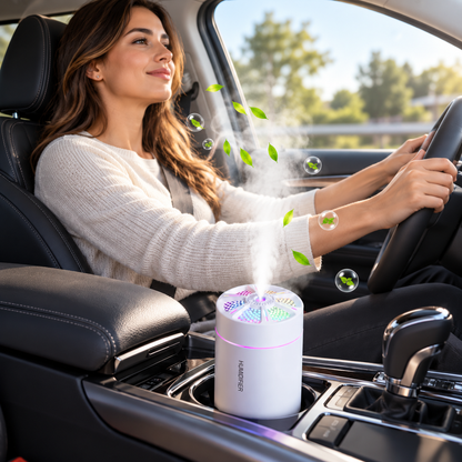 Fraîcheur en route avec humidificateur d'air