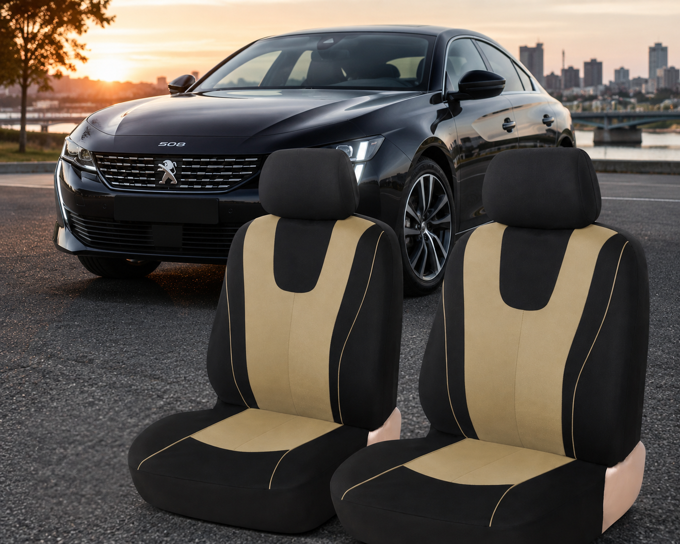 Housse siege auto universel- peugeot