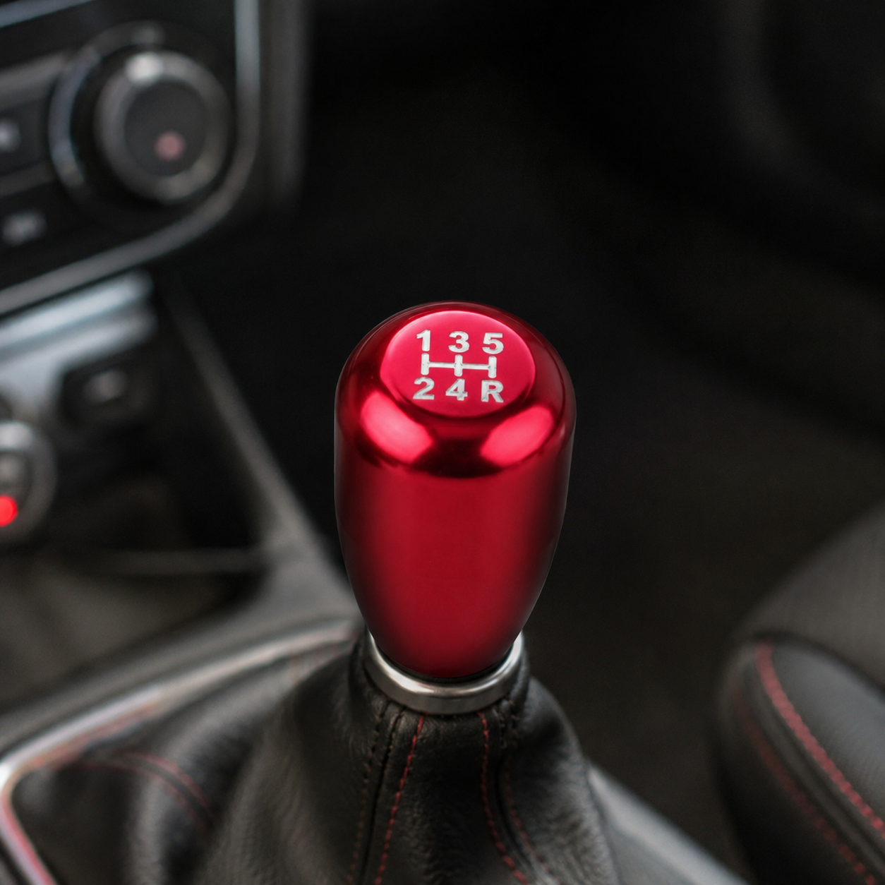 Pommeau vitesse rouge