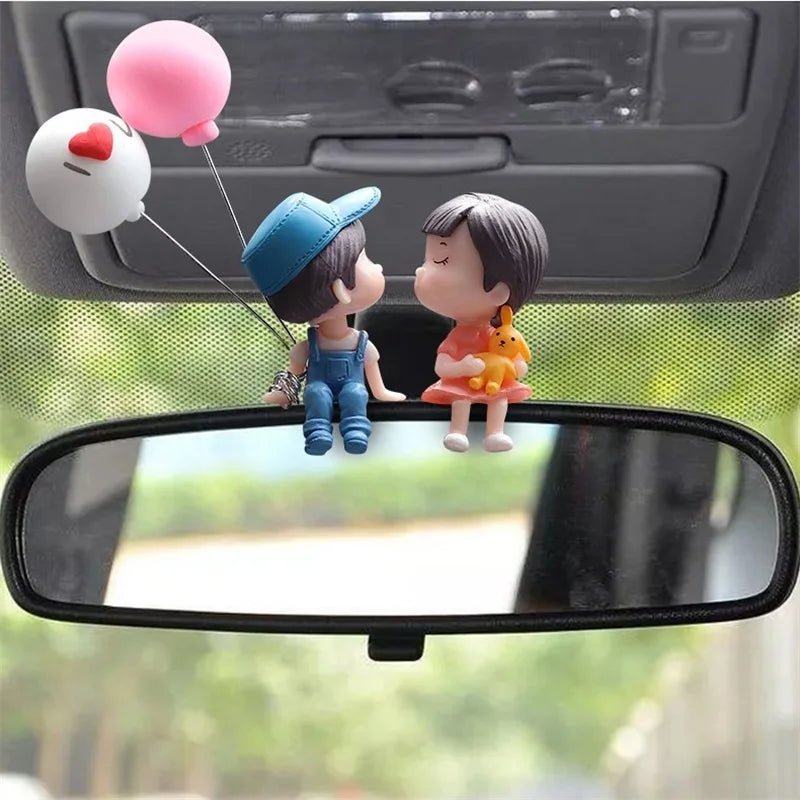 LoveDéco™ - Décoration de voiture avec couples de dessin animé - Automobile