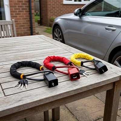 Antivol voiture volant attache ceinture