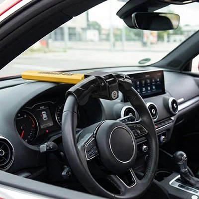 Antivol voiture volant jaune