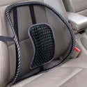 Coussin Lombaire Voiture Pour Citroën E-C3 2024 - Mousse Mémoire De Forme, Tissu Respirant, Sangles De Fixation - Noir - 2