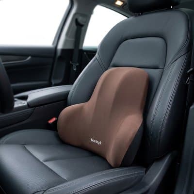 Coussin lombaire voiture marron