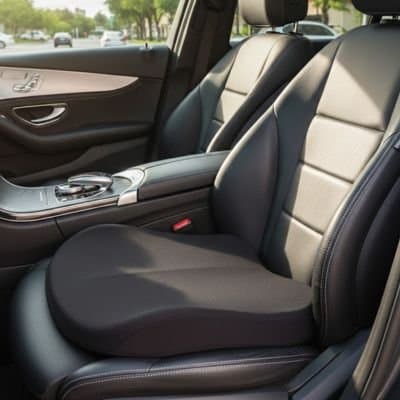 Coussin voiture noir