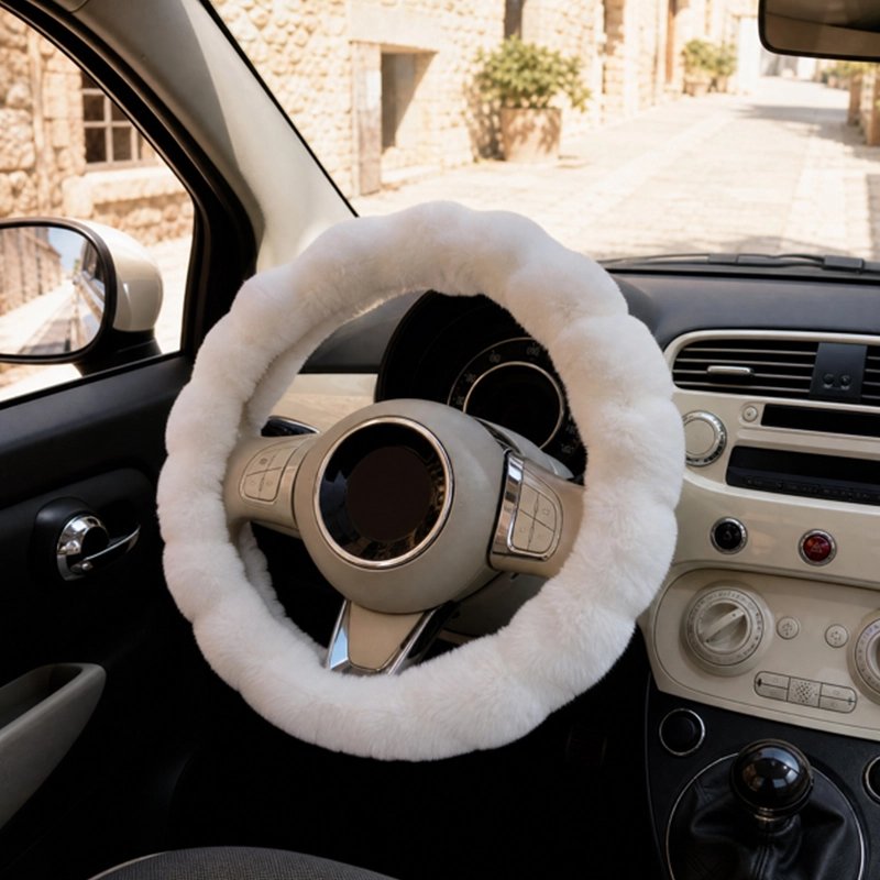 Couvre volant en peluche
