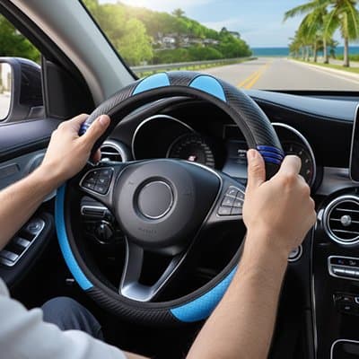 Couvre volant homme conduit