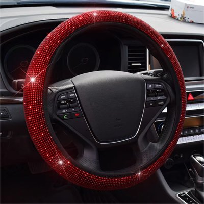 Couvre volant rouge confortable