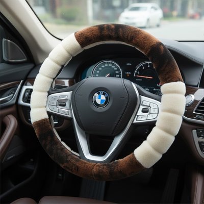 Housse de volant en peluche douce