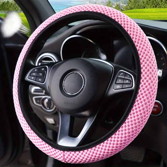 Housse de volant rose