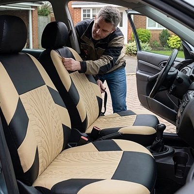 Housse siège auto homme