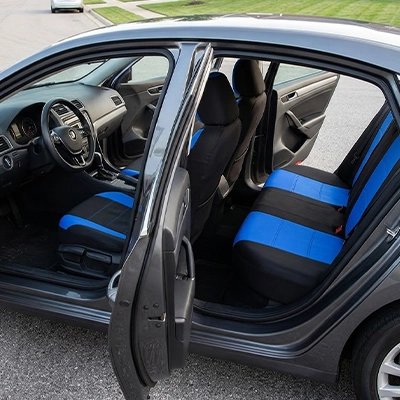Housse siège voiture bleu