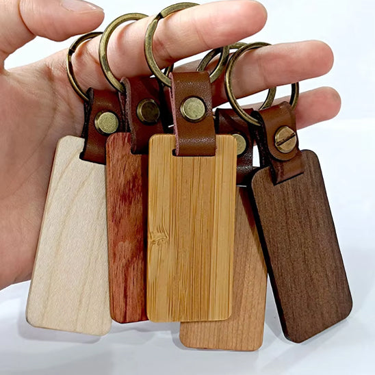 Porte Clé Voiture en Bois Personnalisable  - KeyRing™