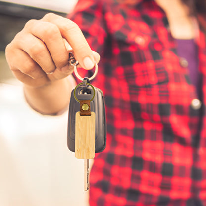Porte Clé Voiture en Bois Personnalisable  - KeyRing™