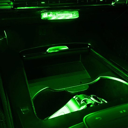 interieur led voiture​ vert
