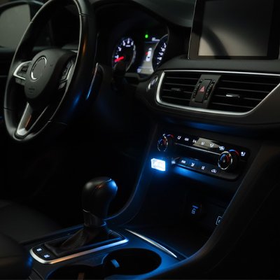 led interieur auto blanc