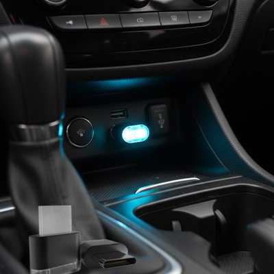 LED intérieur auto bleu clair