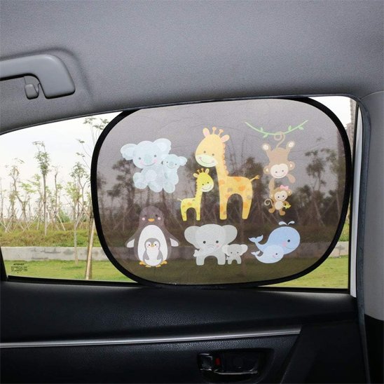 Pare-soleil bébé voiture avec design animé