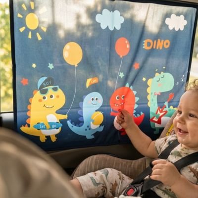 pare-soleil voiture bébé jouet heureux
