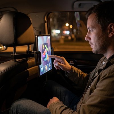 support-tablette-voiture-adulte-regarde
