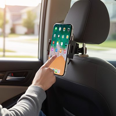 Support tablette voiture animé