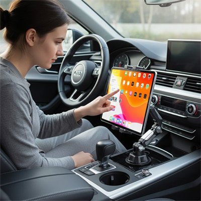 Support tablette voiture femme passagère
