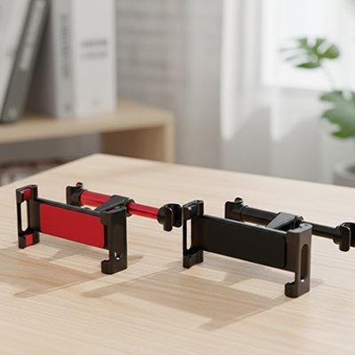 Support tablette voiture noir rouge