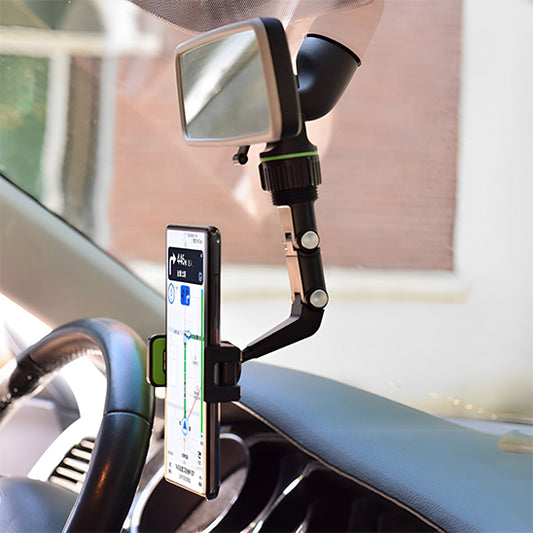 support telephone voiture miroir volant