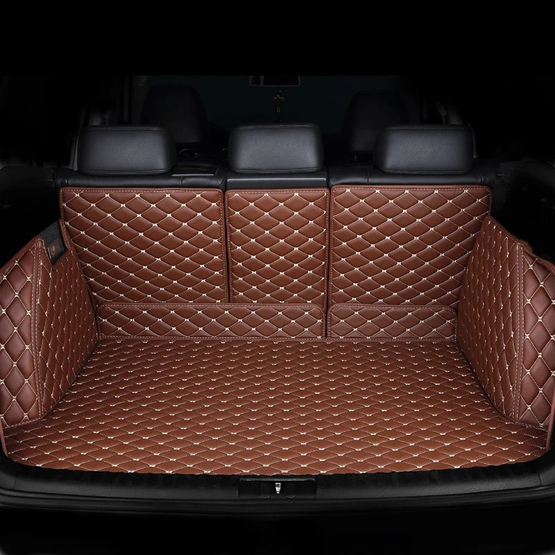 tapis coffre de voiture couleur marron