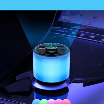 transmetteur fm bluetooth lumiere voiture ambiance