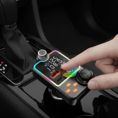 Transmetteur fm bluetooth noir